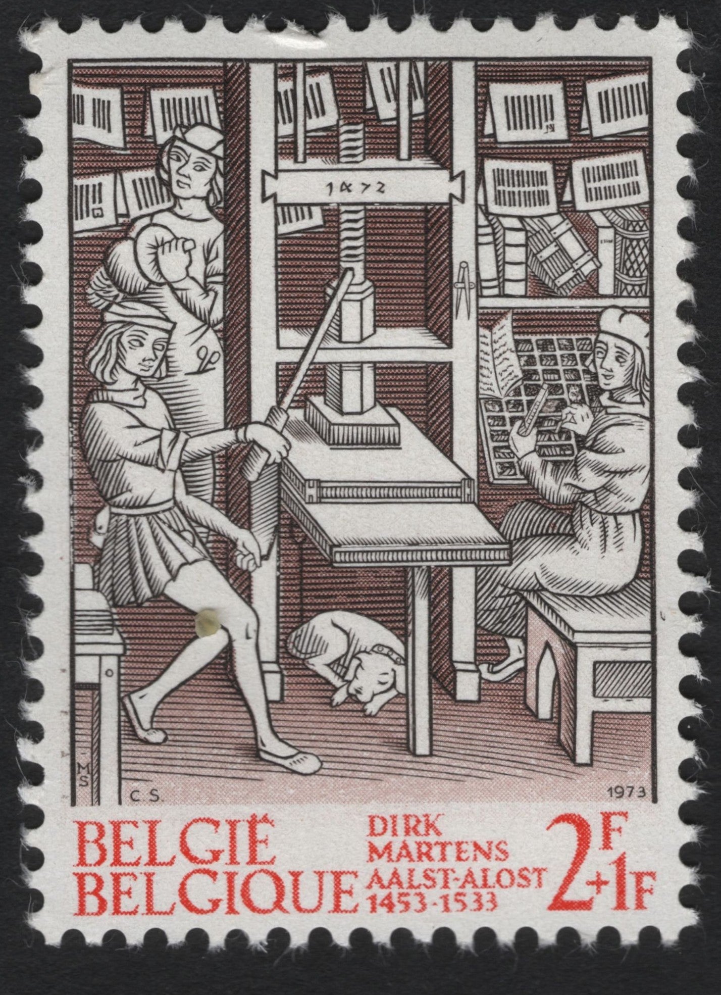 SCG9238 - Dirk Martens & the Early Printing Press – Belgium 1973