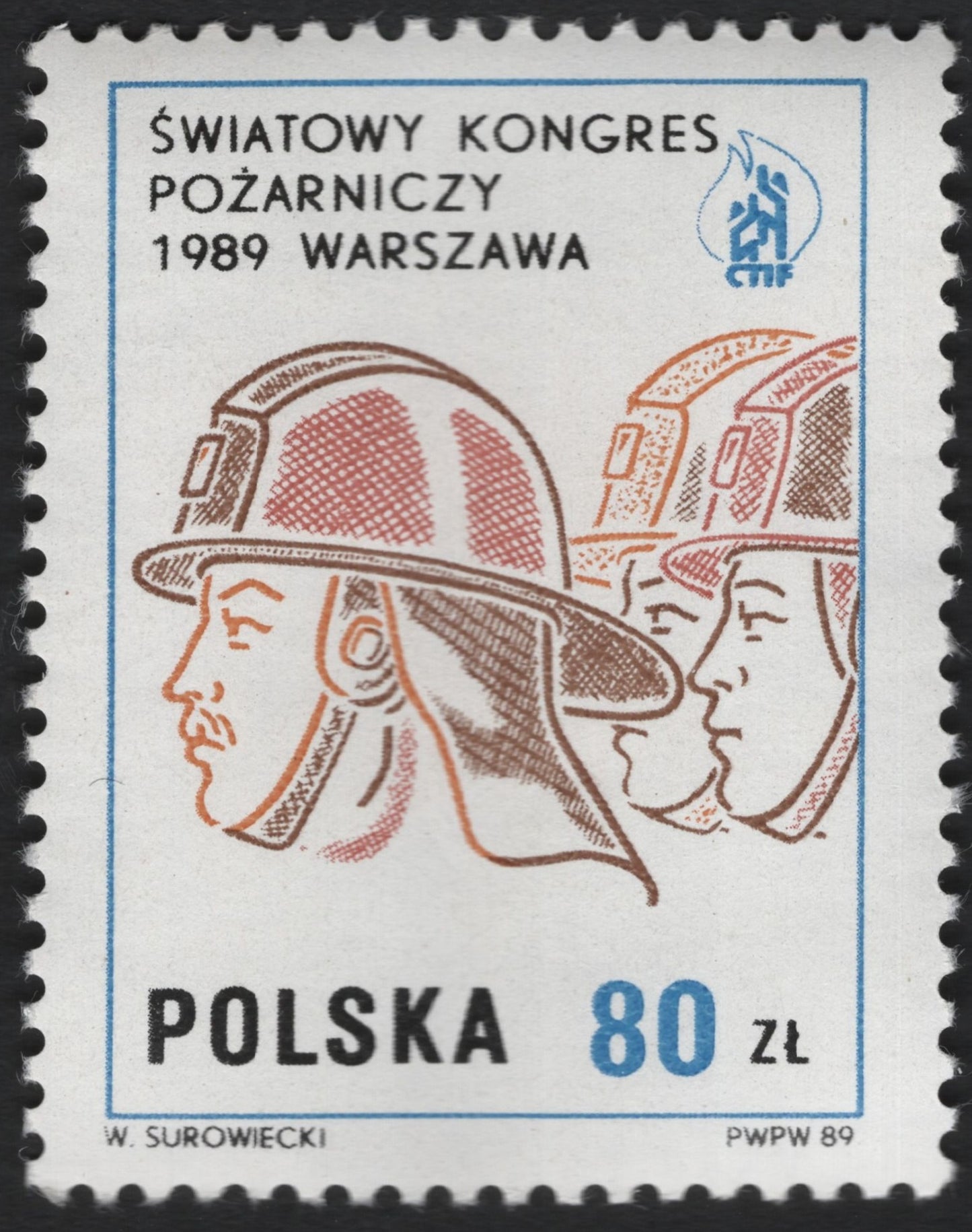 SCG9256 - Poland 1989 World Firefighters’ Congress – Warsaw (80 zł)