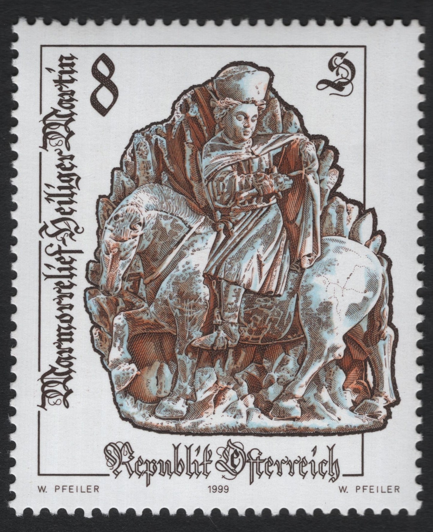 SCG9261 - Austria 1999 – St. Martin Wall Relief (8s)