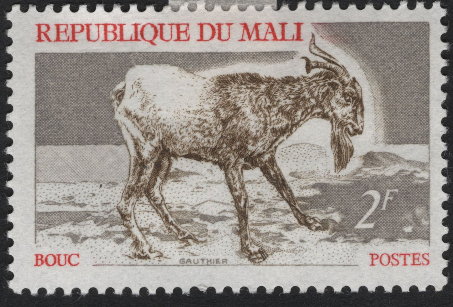 SCG9262 - Mali 2 Francs “Bouc” Wildlife Definitive