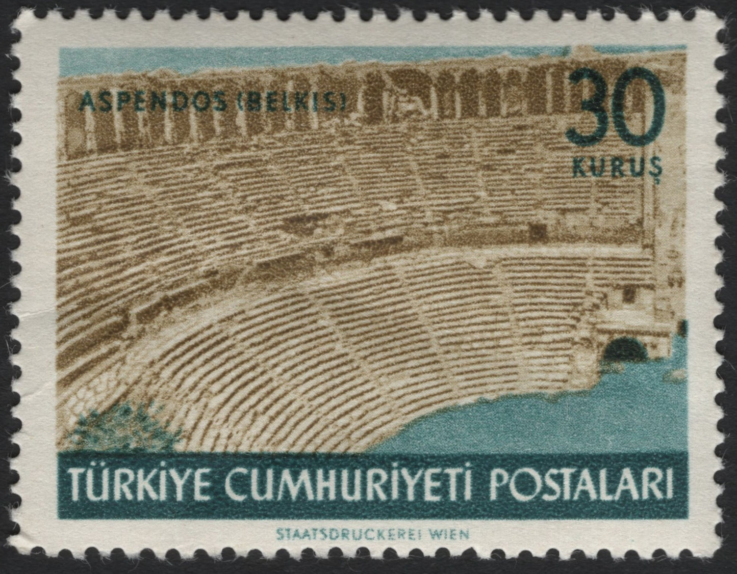 SCG9275 - Turkey – 30 Kuruş “Aspendos (Belkıs) Theatre” Commemorative