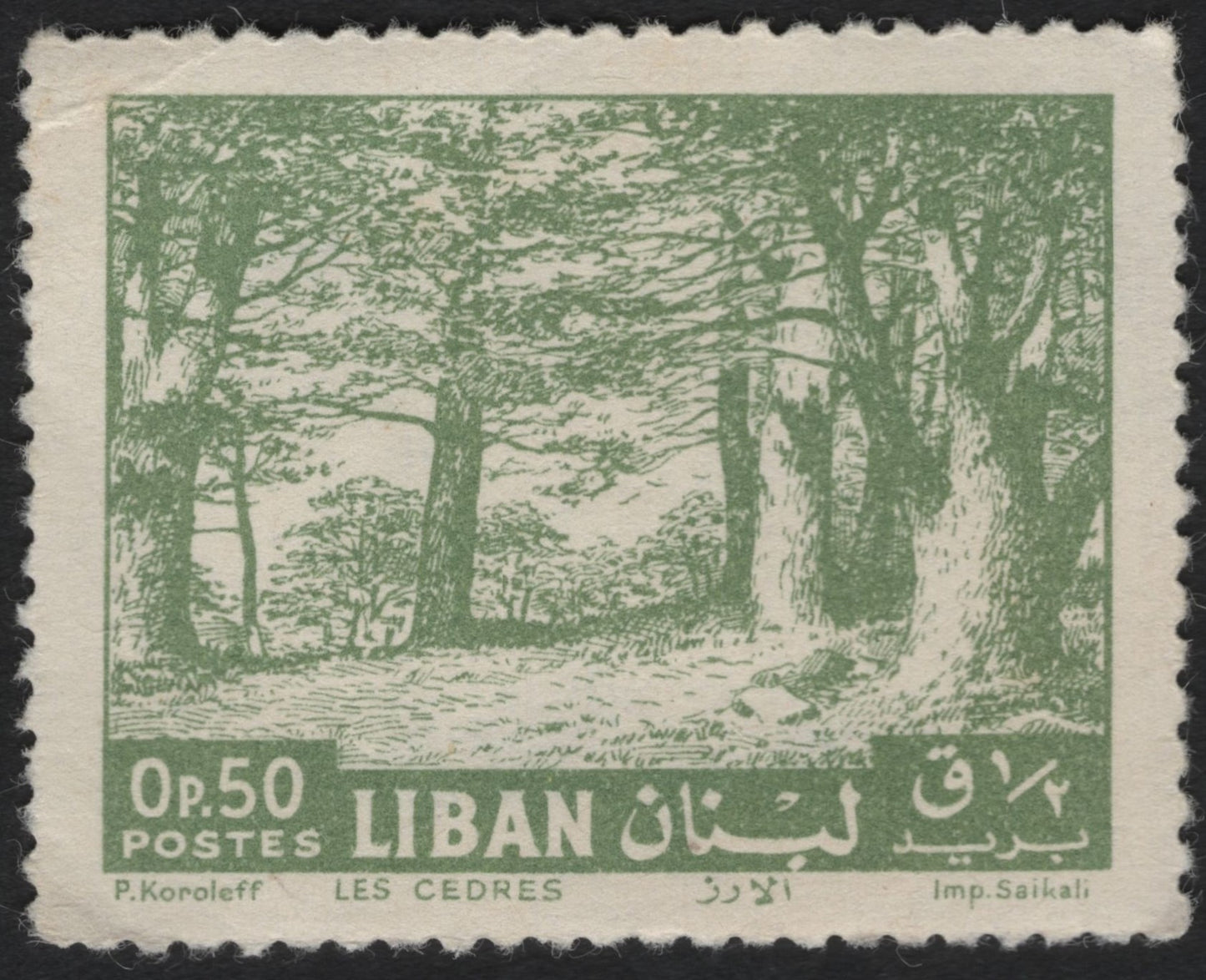 SCG9277 - Lebanon 0p50 “Les Cèdres” Forest Scene – Cedar of Lebanon Definitive