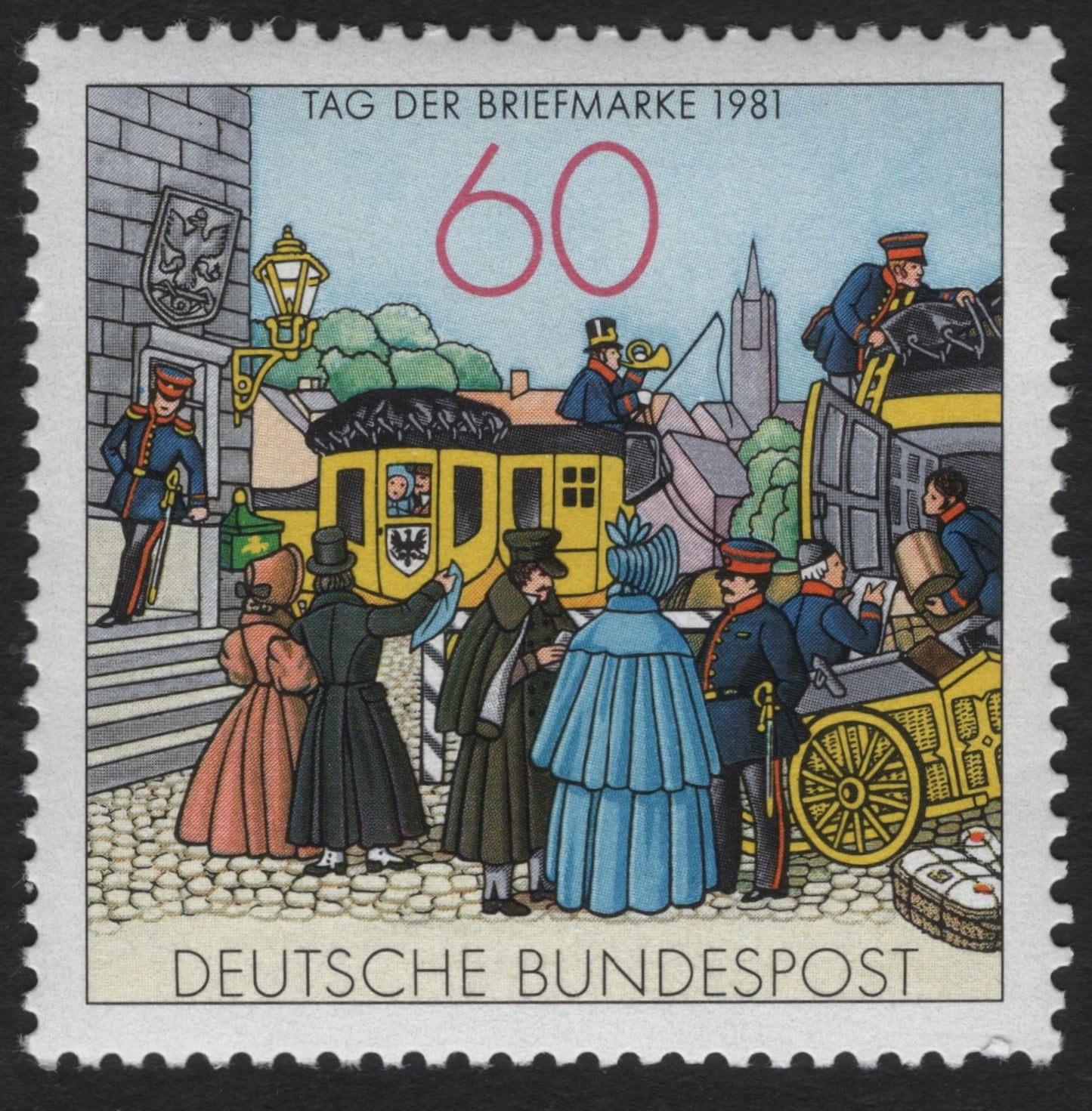 SCG9402 - 1981 Germany – Day of the Postage Stamp: Historic Mail Coach Scene