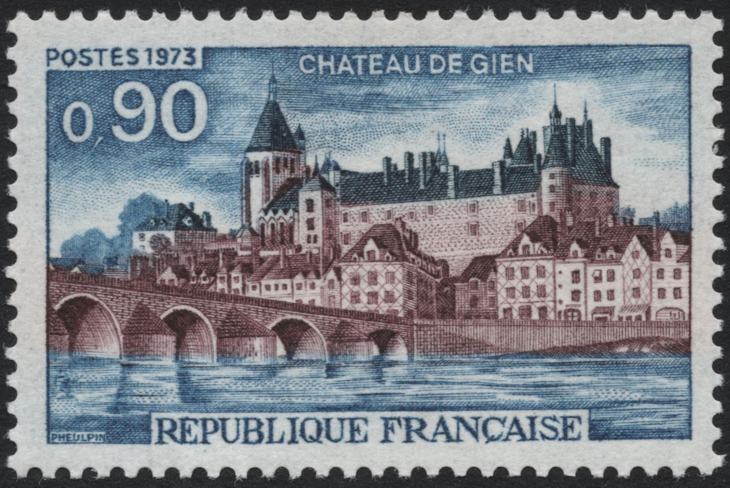SCG9287 - France 1973 – Château de Gien 0.90F