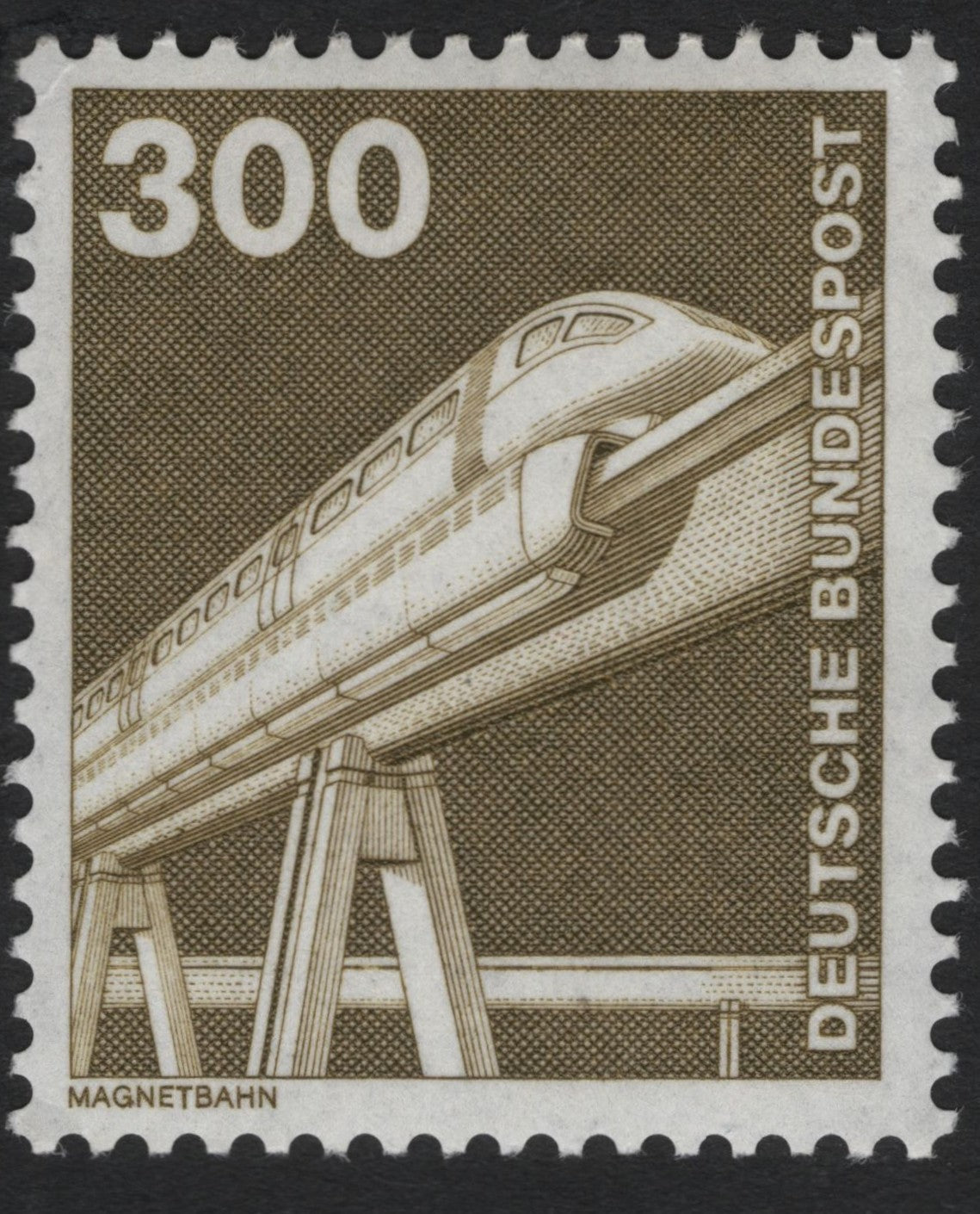 SCG9421 - Germany 1980s – 300 Pf “Magnetbahn” (Maglev Train) – Deutsche Bundespost