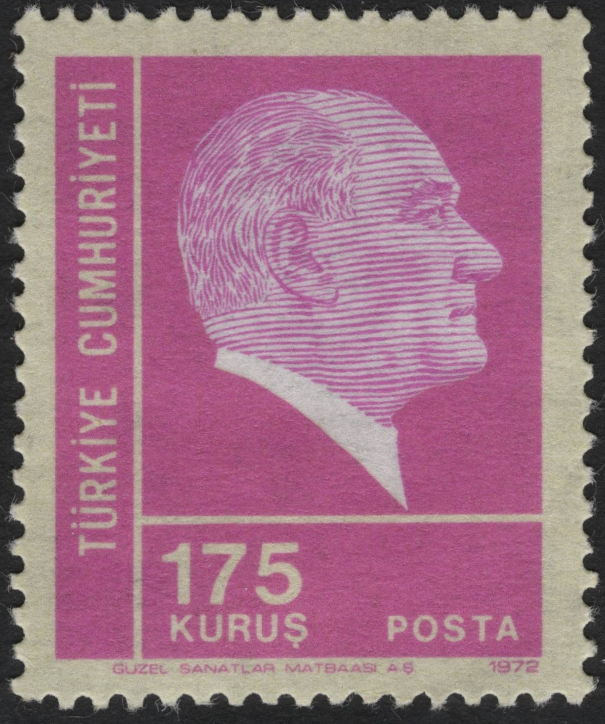 SCG9498 - Turkey 1972 – 175 Kuruş Atatürk Definitive