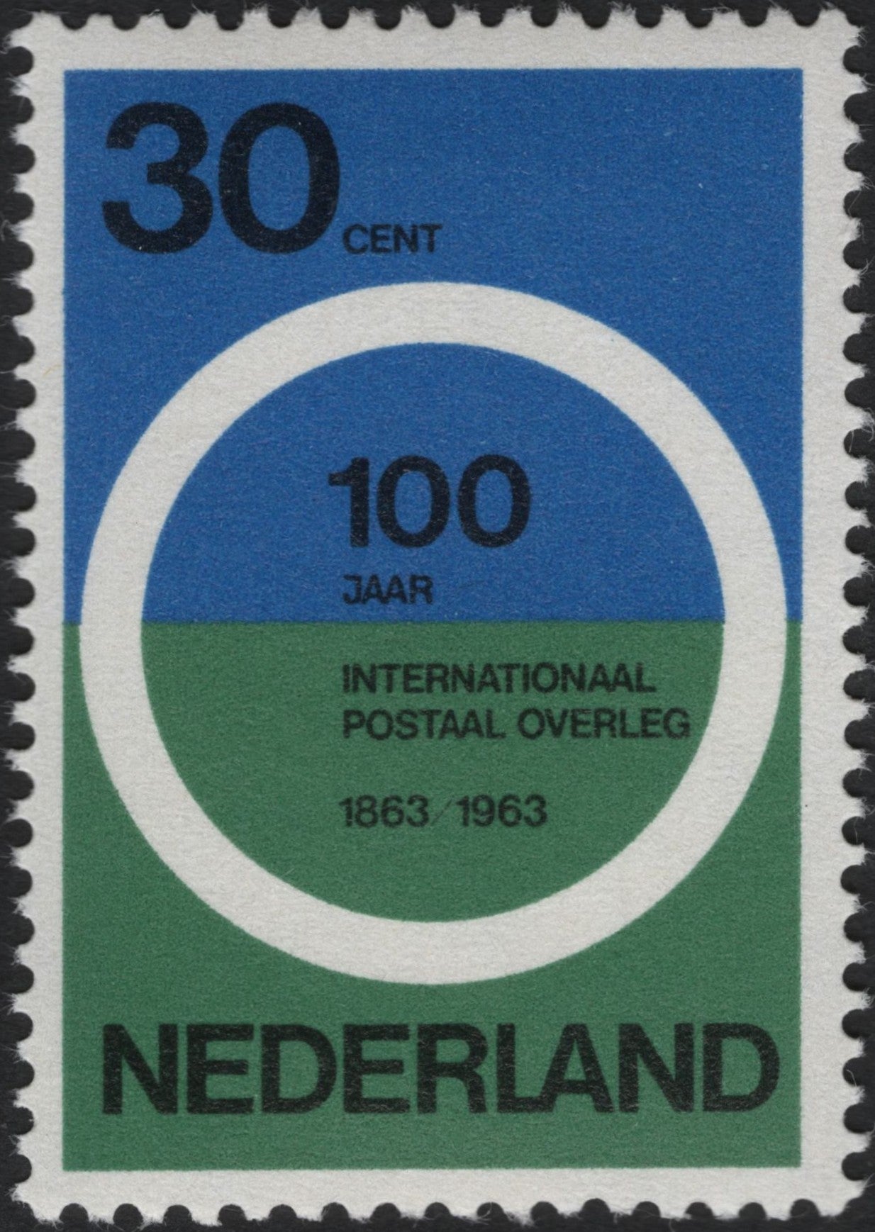 SCG9500 - Netherlands 1963 – 100 Years of International Postal Cooperation, 30c
