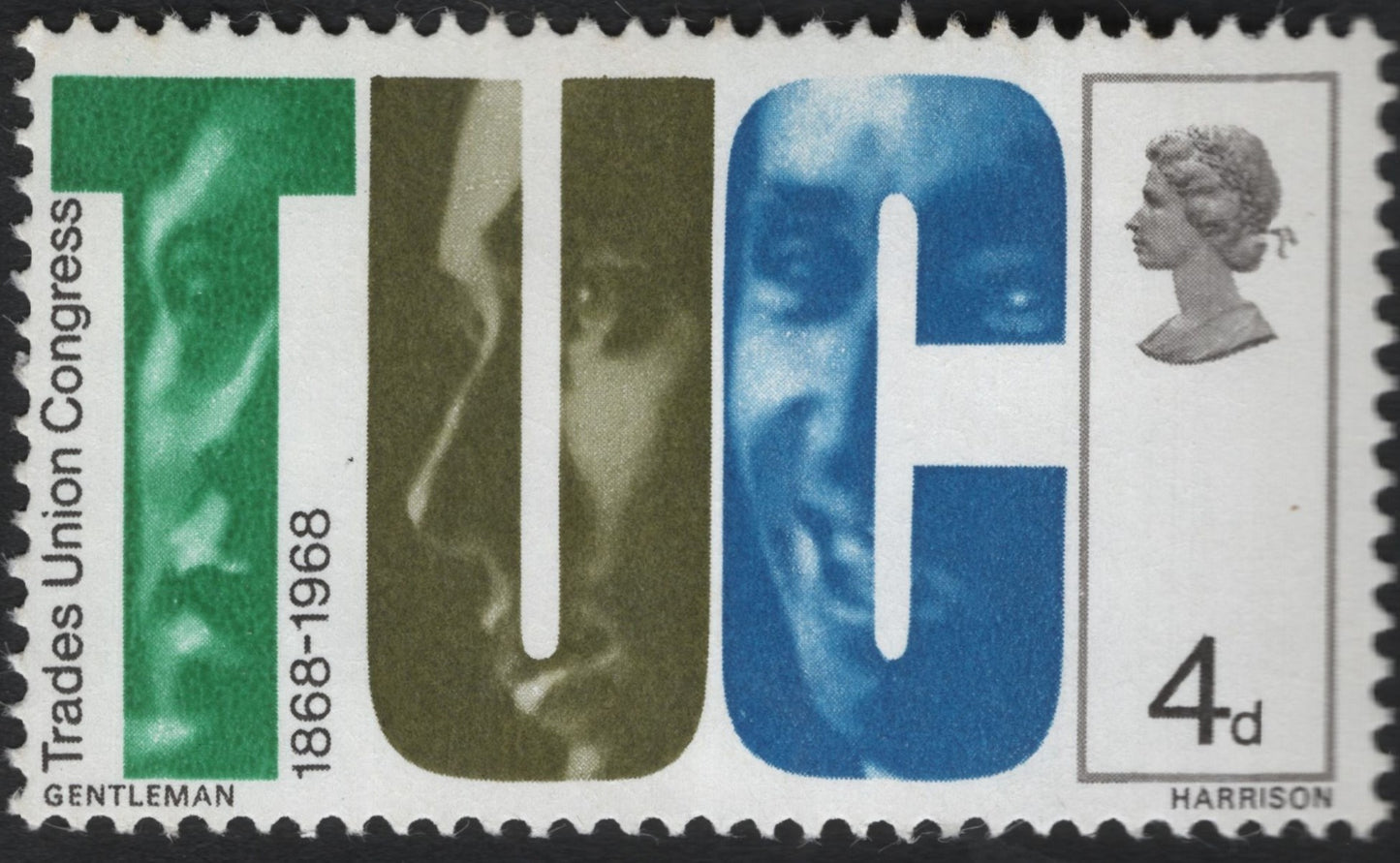 SCG9510 - UK 1968 Trades Union Congress Centenary – 4d Commemorative