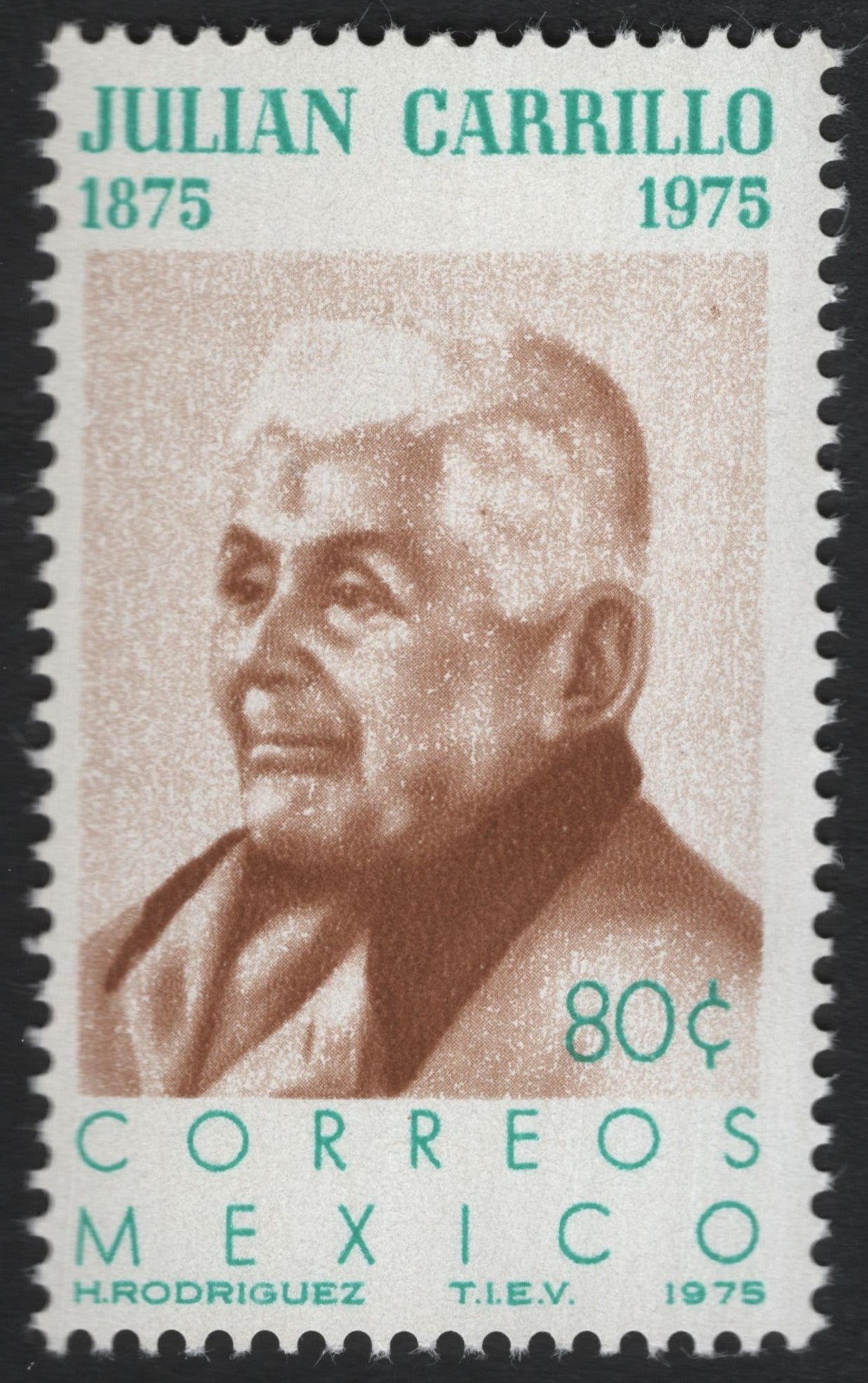 SCG9532 - Mexico 1975 – Julián Carrillo Centenary 80¢ Commemorative