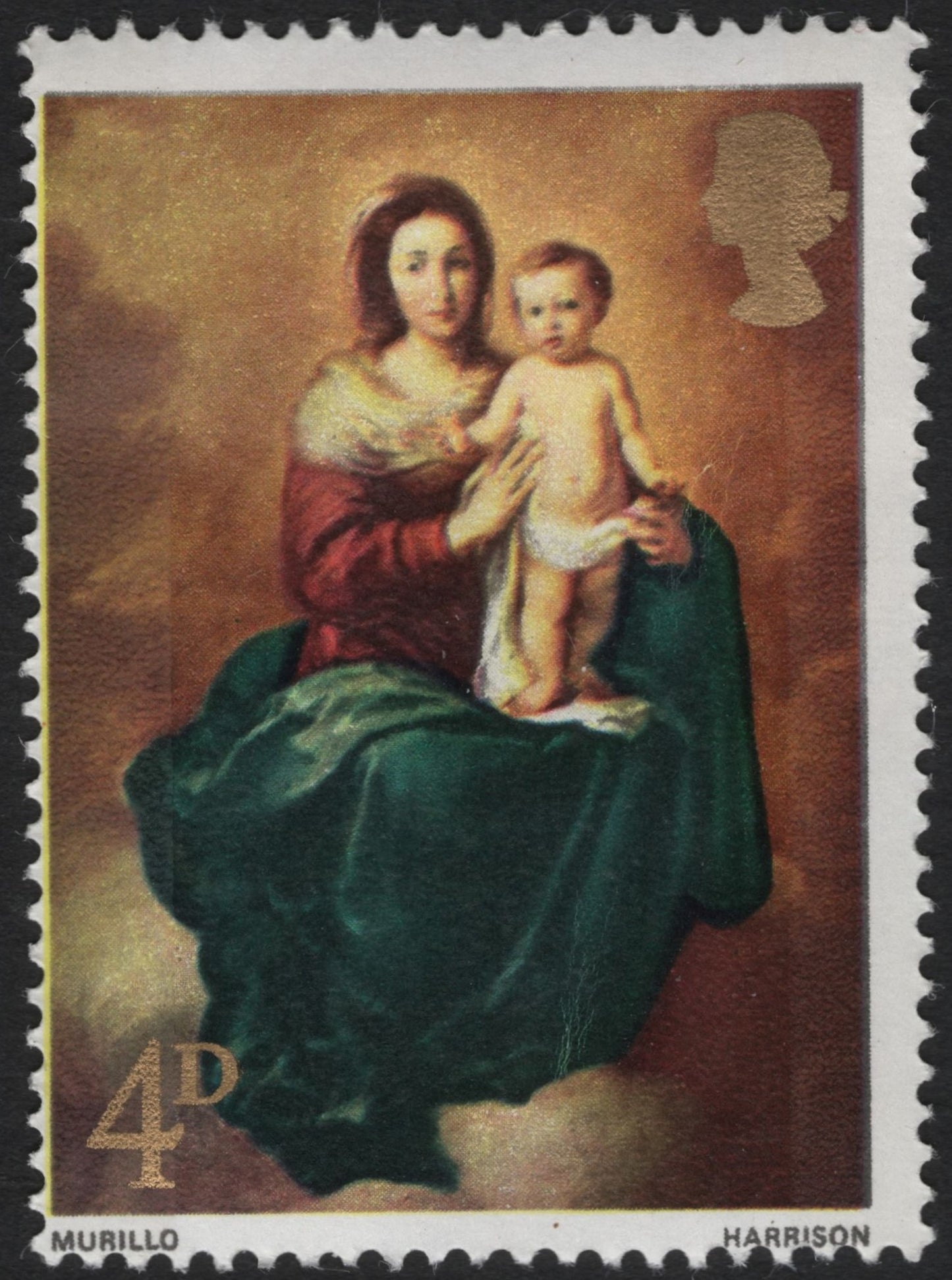 SCG9677 - UK 1967 Christmas 4d – Murillo “Madonna and Child”