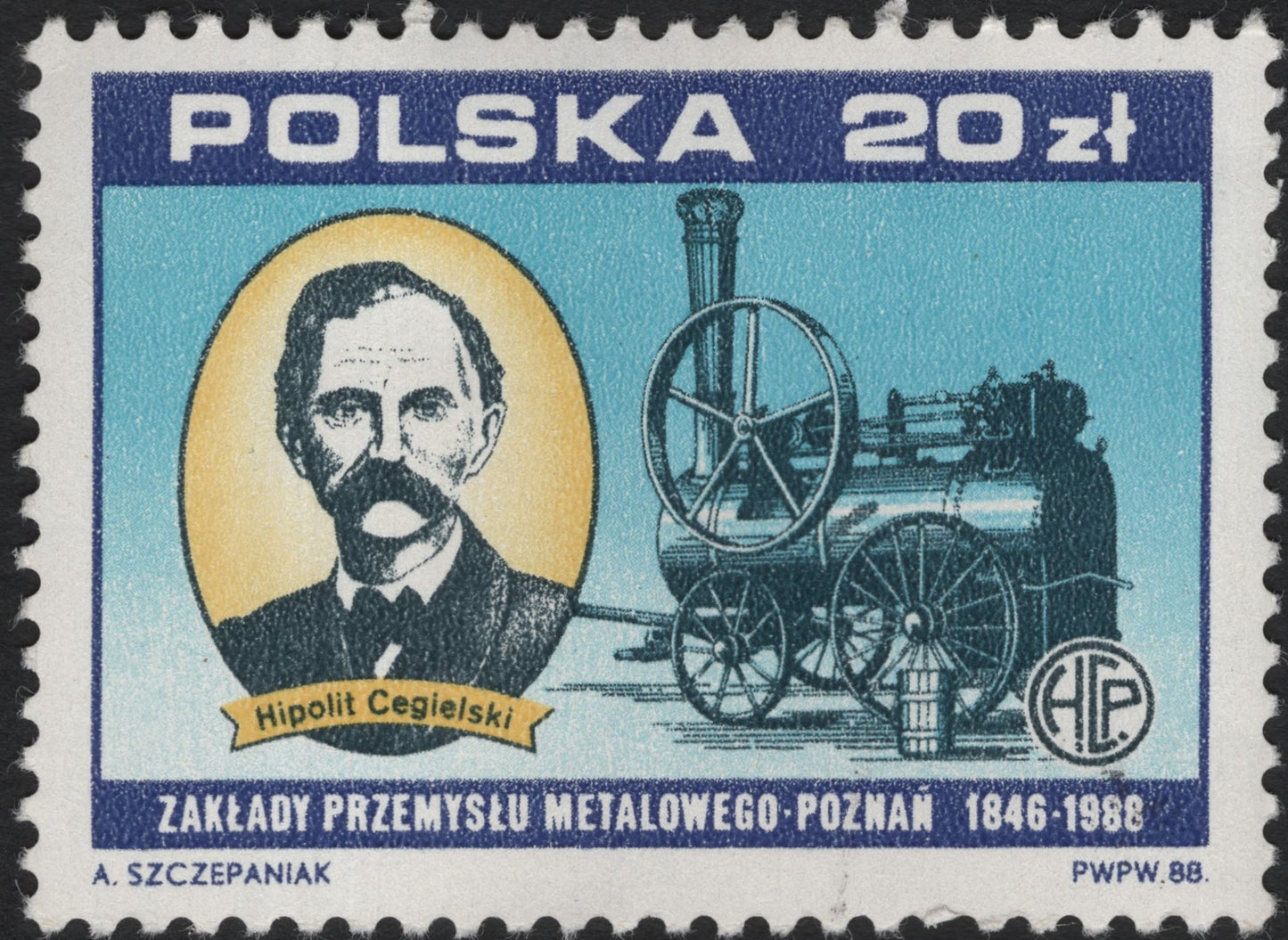 SCG10159 - Poland 1988 – Hipolit Cegielski & Early Steam Engine – 20 zł Commemorative