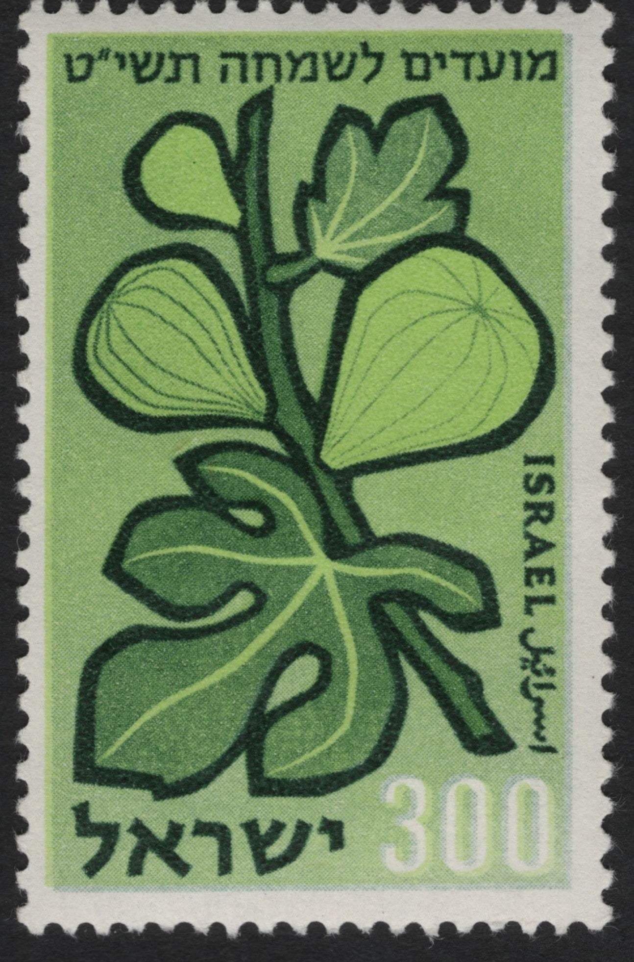 SCG10165 - Israel – 300 Agorot “Fig Branch” Holiday Greetings Stamp (1979)
