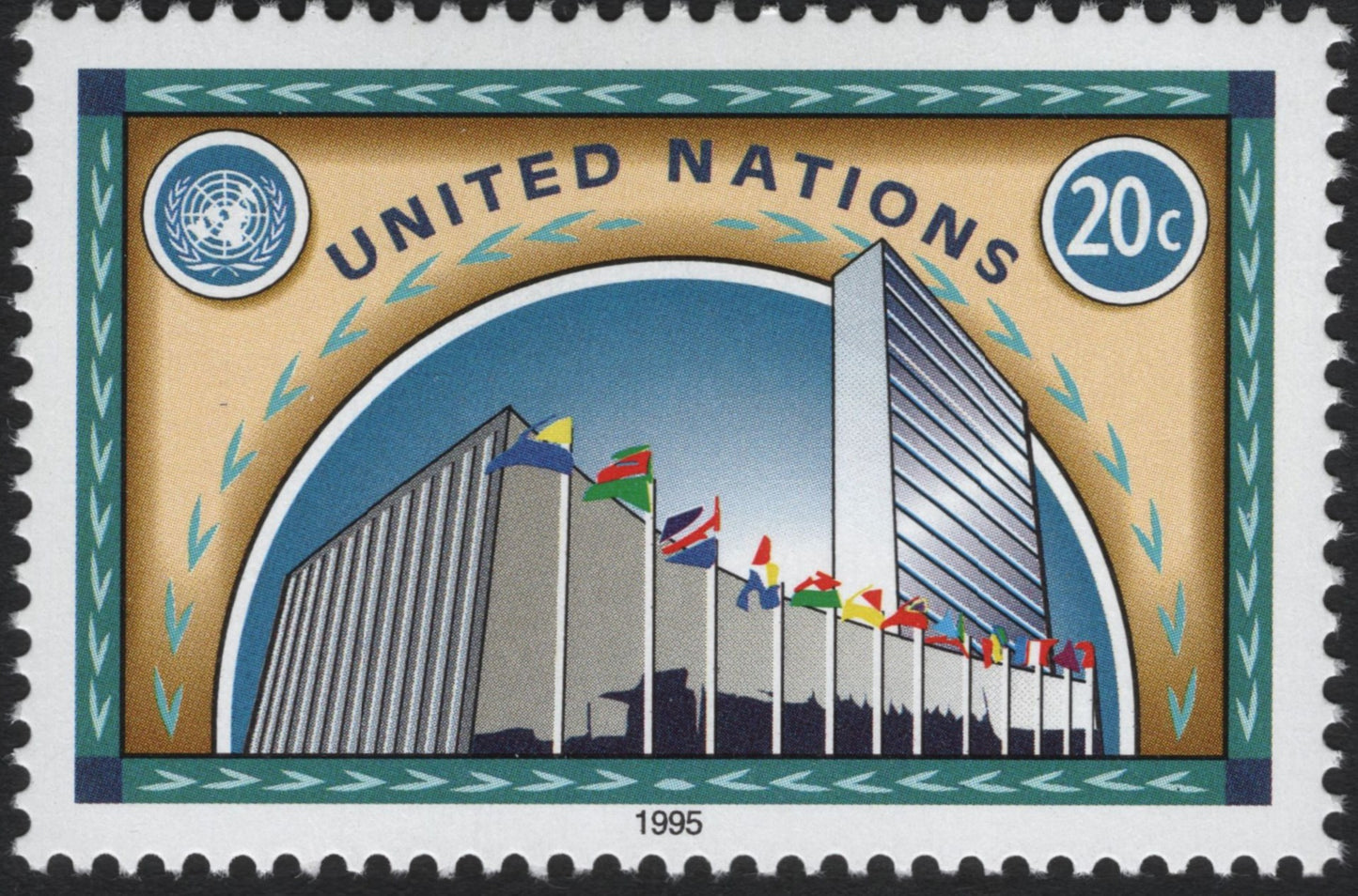 SCG10191 - 🇺🇳 United Nations 1995 – UN Headquarters, New York (20c)