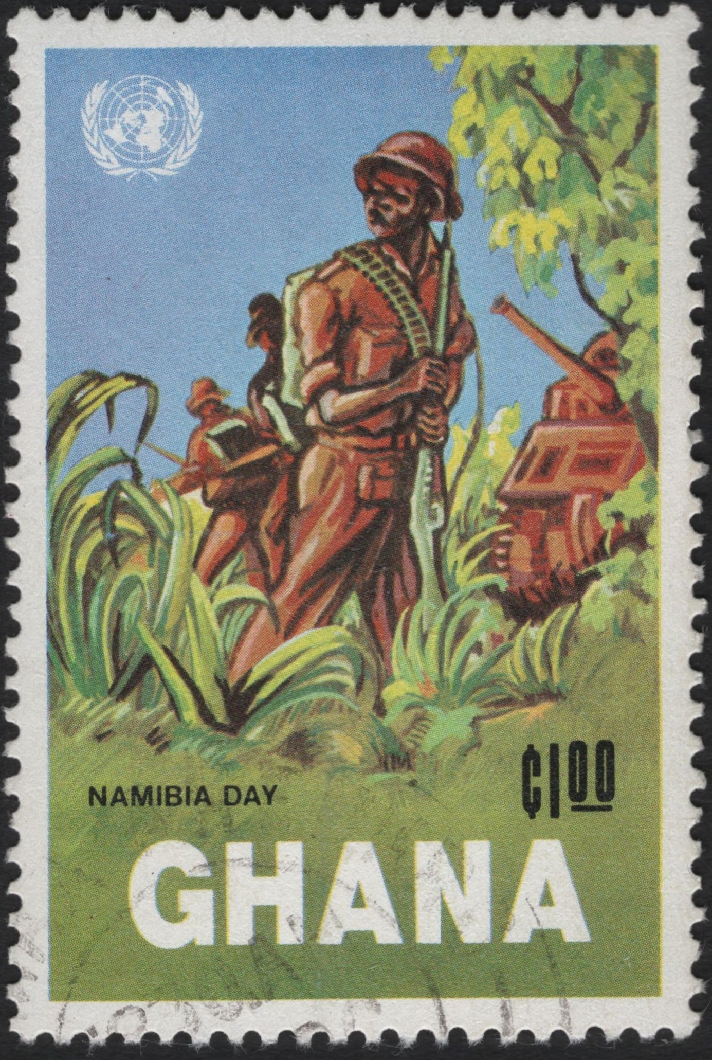SCG10264 - Ghana 1.00 Cedi “Namibia Day” – UN Solidarity Issue