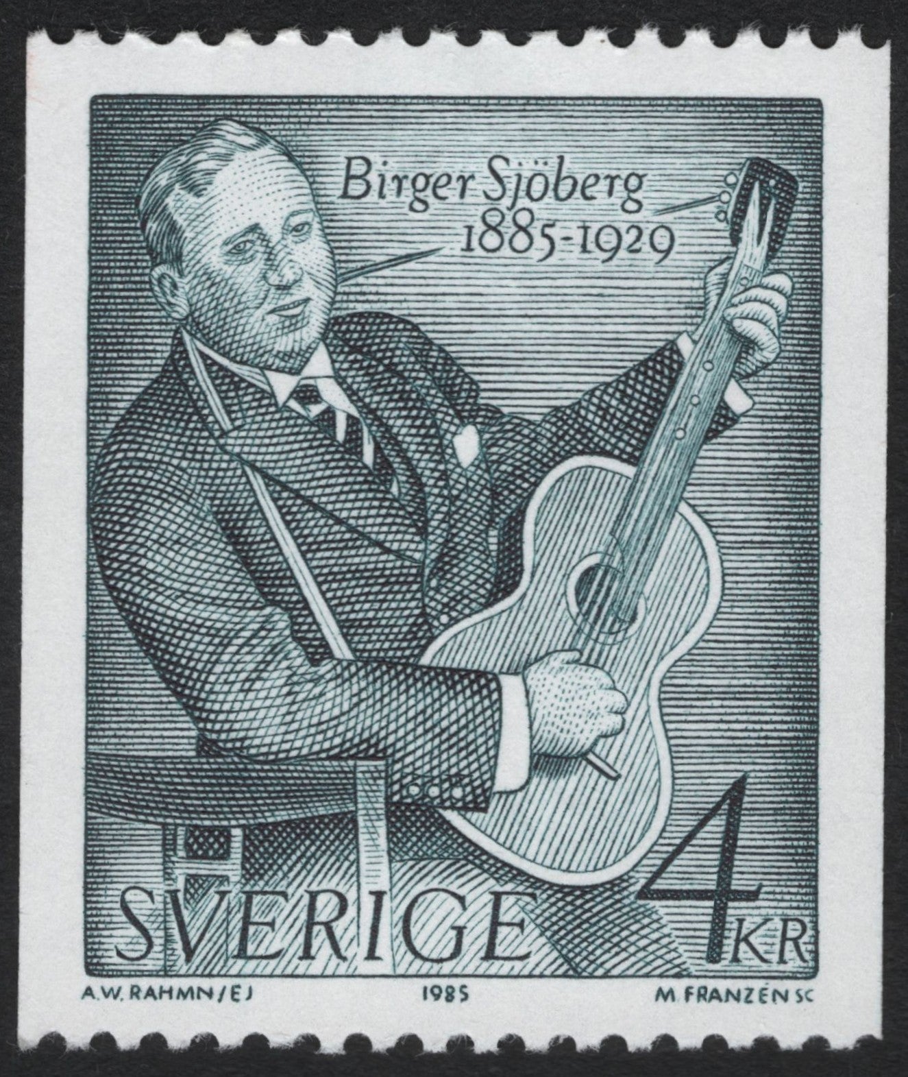 SCG10250 - Sweden 1985 – Birger Sjöberg Commemorative 4 kr Stamp