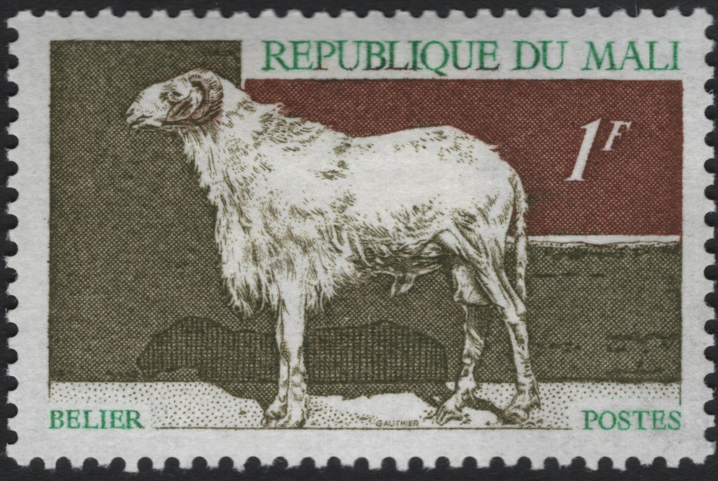 SCG10283 - Mali – 1F “Bélier” Ram Definitive (1960s)