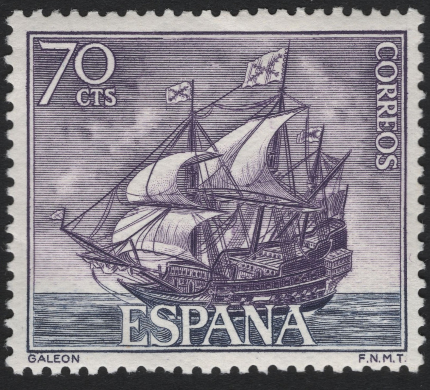 SCG10289 - 🇪🇸 Spain – 70 Céntimos “Galleon” (Galeón) – Classic Maritime Definitive