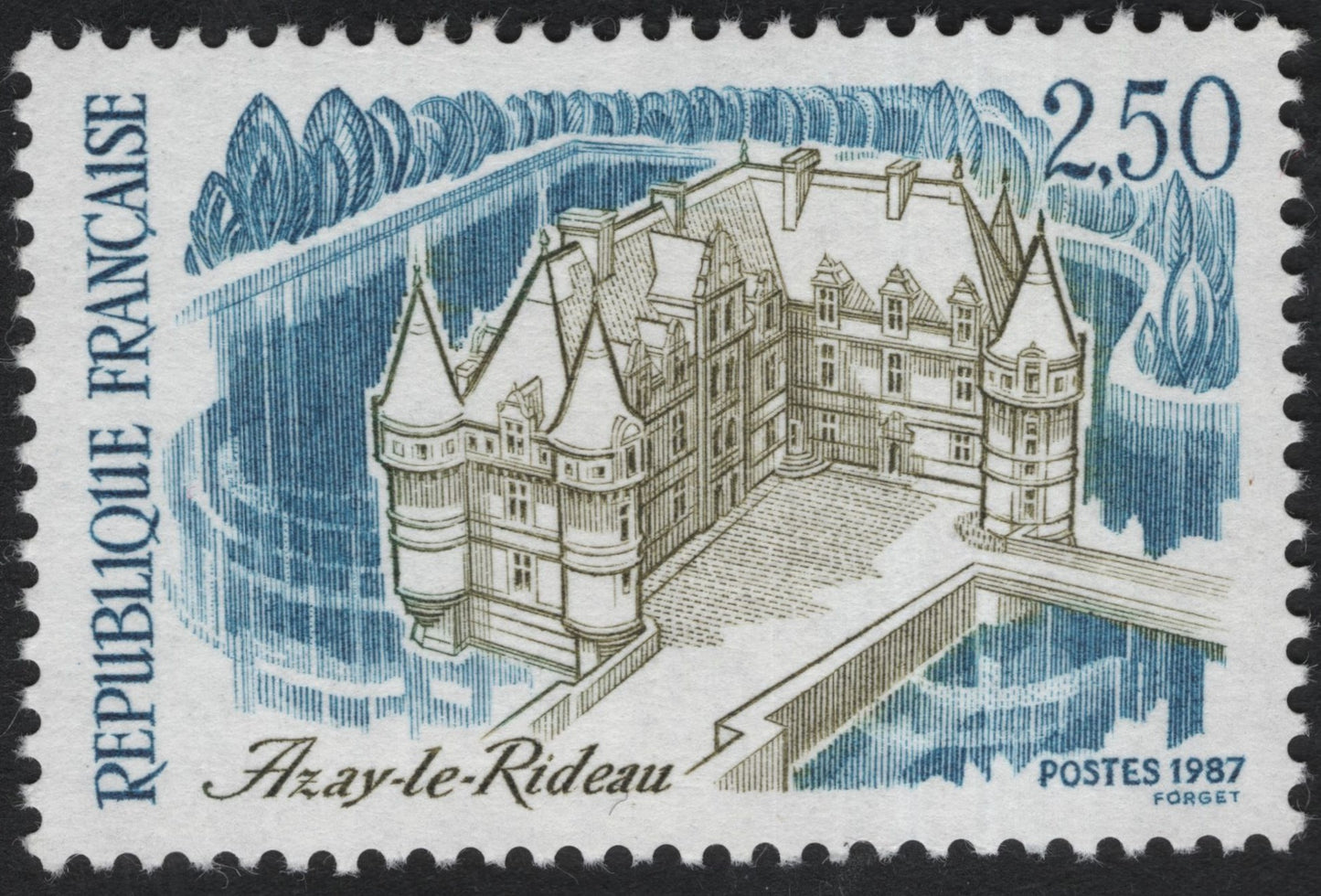 SCG10274 - France 1987 – Château d’Azay-le-Rideau 2.50F Commemorative