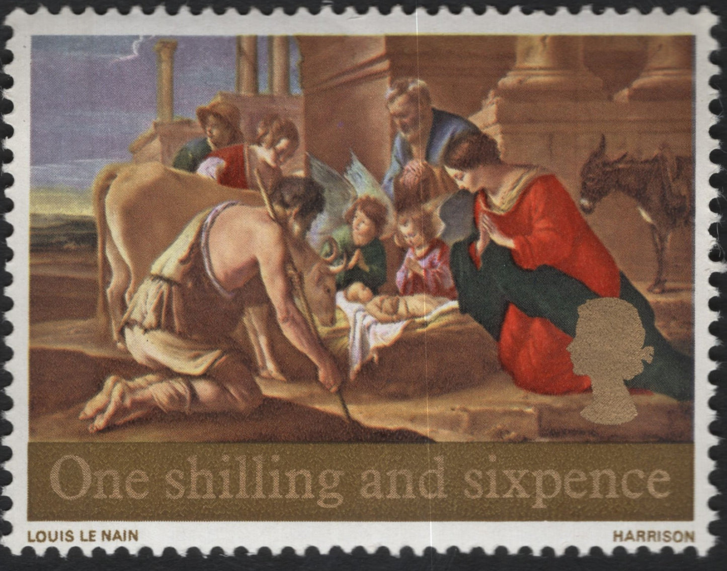 SCG10391 - UK – 1967 Christmas “Adoration of the Shepherds” (1s6d) – Louis Le Nain Painting