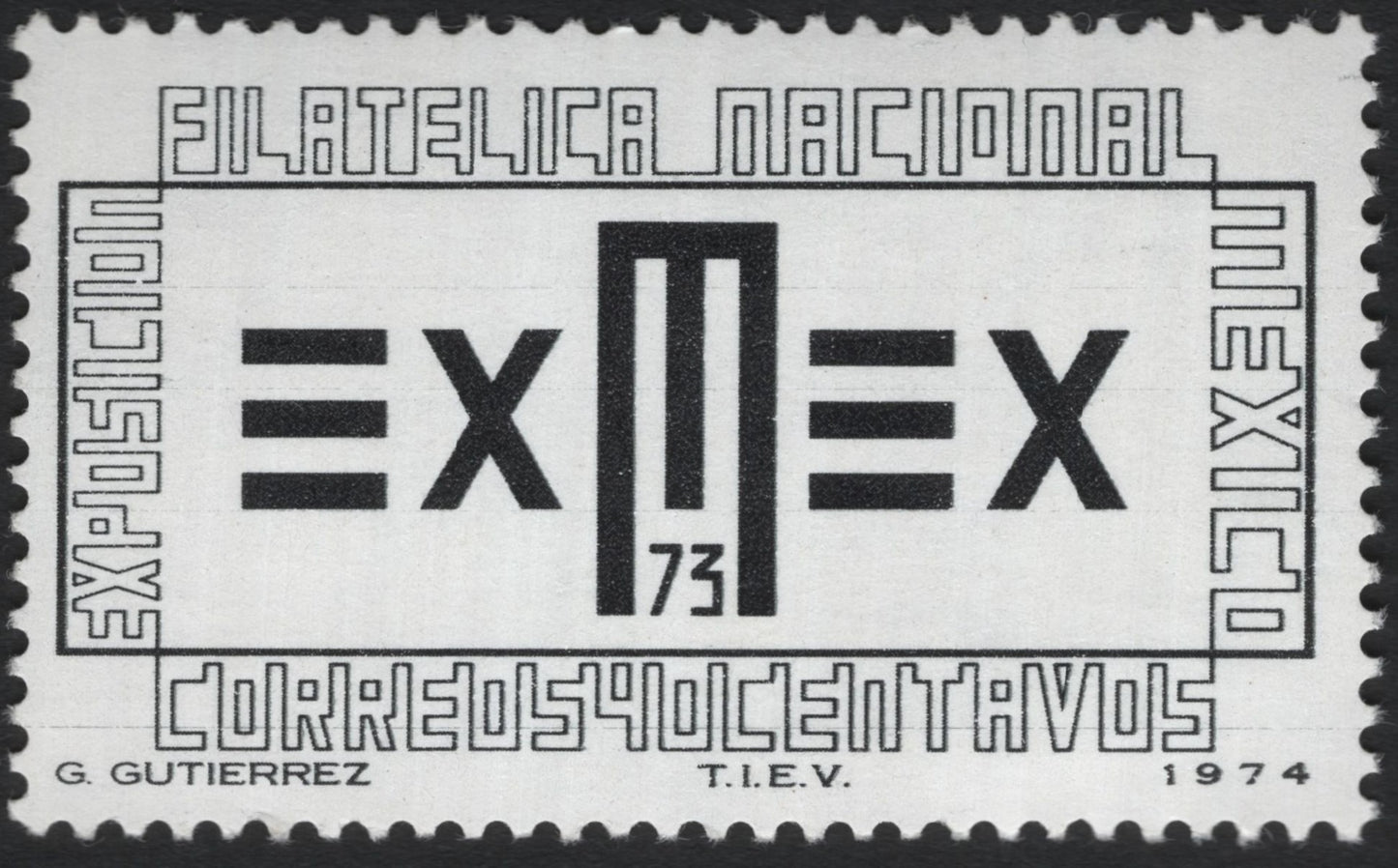 SCG10366 - Mexico 1974 “EXMEX ’73” National Philatelic Exhibition – 40 Centavos