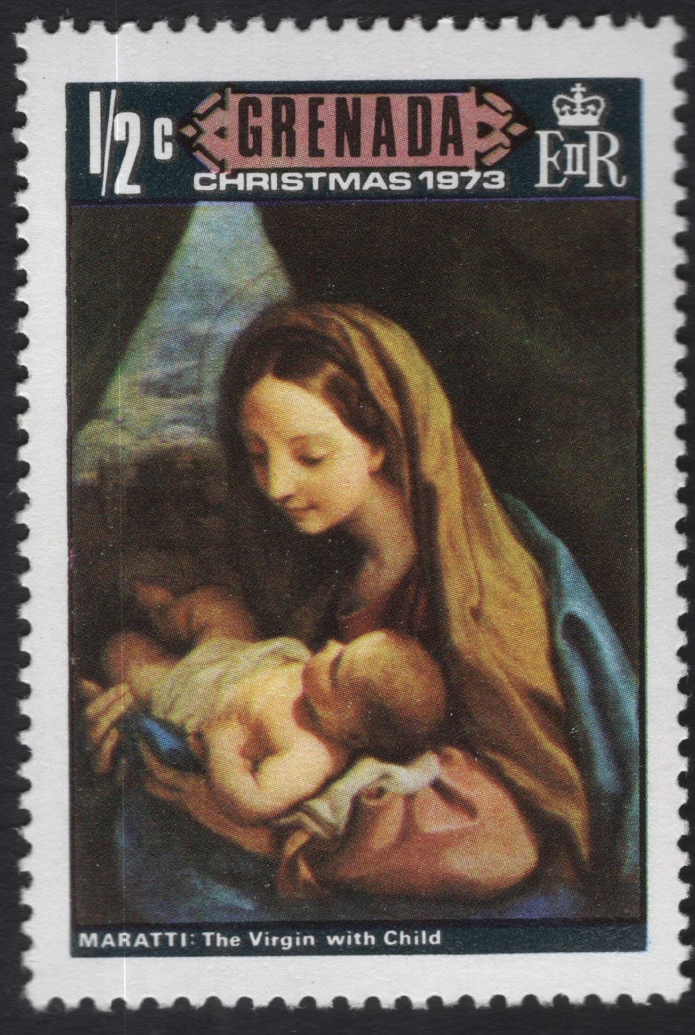 SCG10416 - Grenada 1973 Christmas – The Virgin with Child (Maratti) – ½¢
