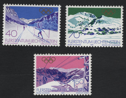 SCG10698 - Liechtenstein 1979 Winter Sports – Olympic-Themed Set