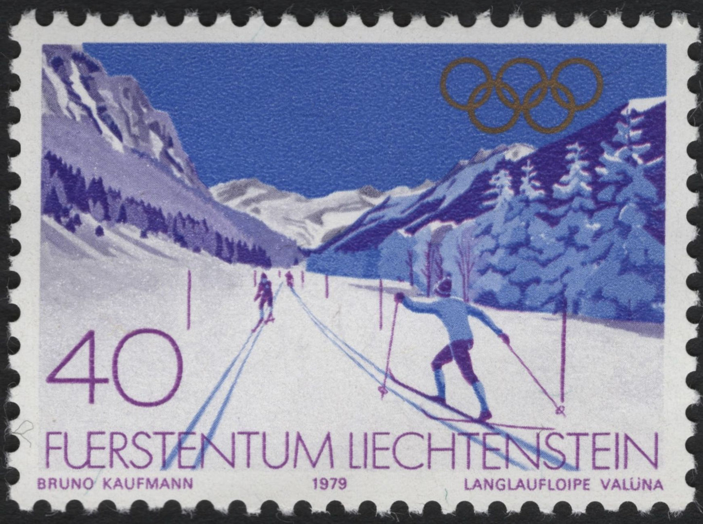 SCG10698 - Liechtenstein 1979 Winter Sports – Olympic-Themed Set