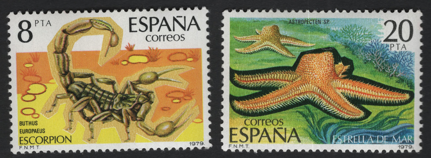 SCG10709 - Spain 1979 Fauna – Scorpion & Starfish Pair