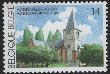 SCG10710 - Belgium 1990 – Watermael-Boitsfort & Lommel Architecture 14F Pair