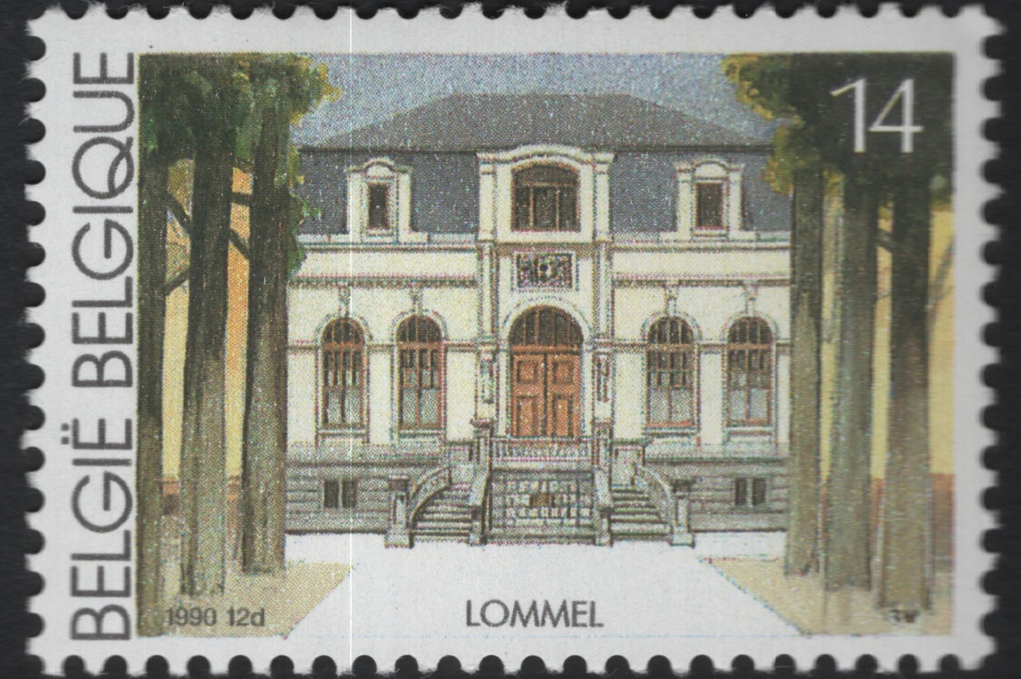 SCG10710 - Belgium 1990 – Watermael-Boitsfort & Lommel Architecture 14F Pair