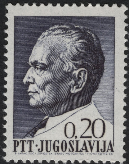 SCG10705 - Yugoslavia – Marshal Josip Broz Tito Definitive Set (8 Values), 1967–1970