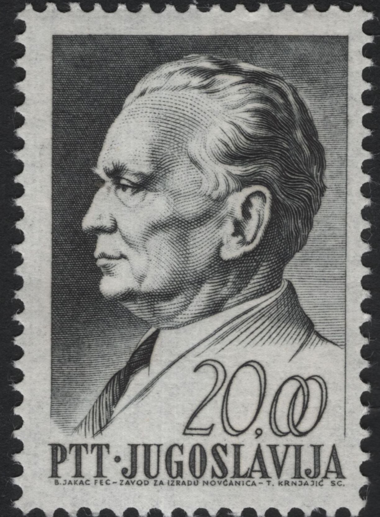 SCG10705 - Yugoslavia – Marshal Josip Broz Tito Definitive Set (8 Values), 1967–1970
