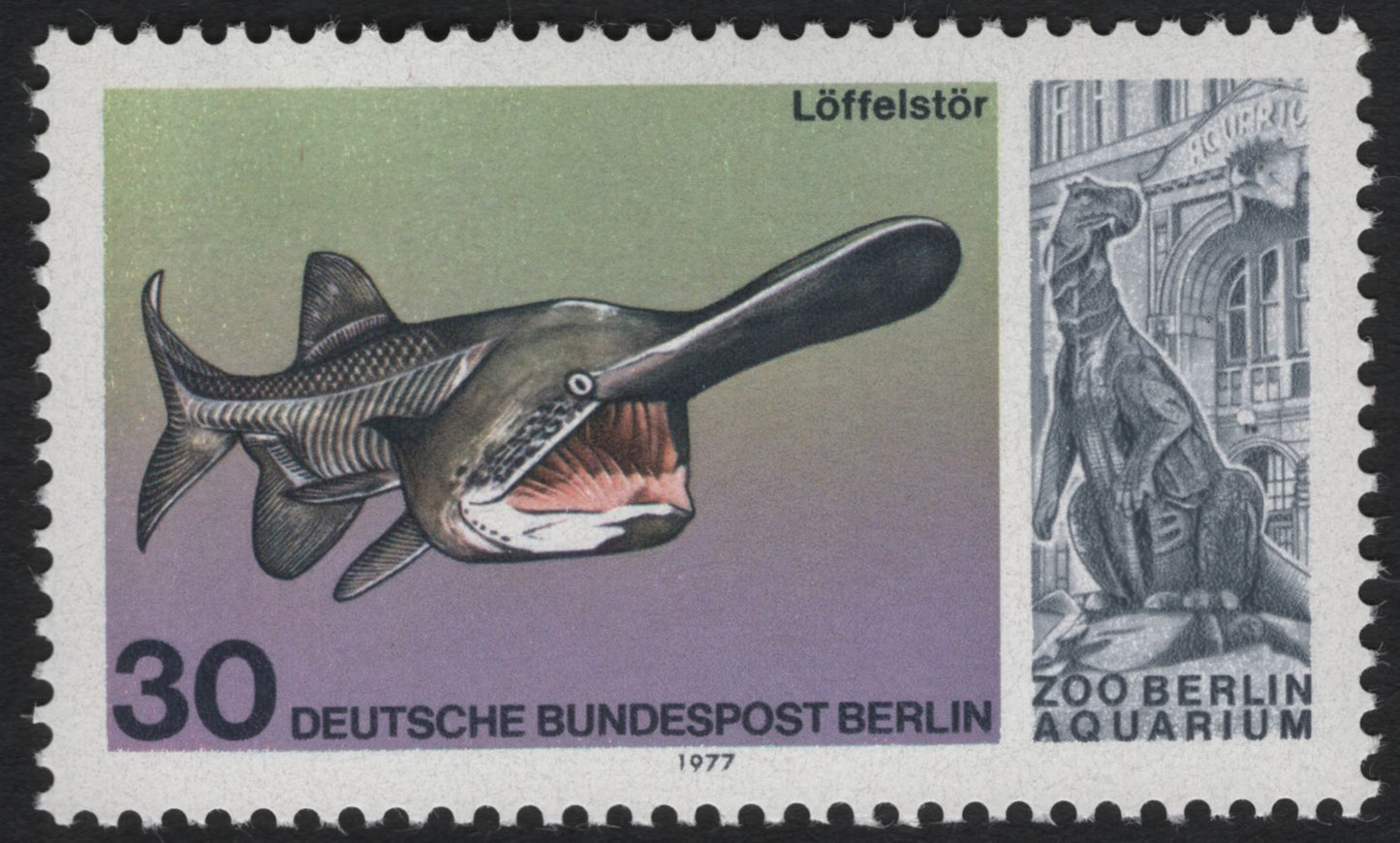 SCG10711 - Germany (Berlin) 1977 – Zoo Berlin Aquarium Fauna Set (4 Stamps)