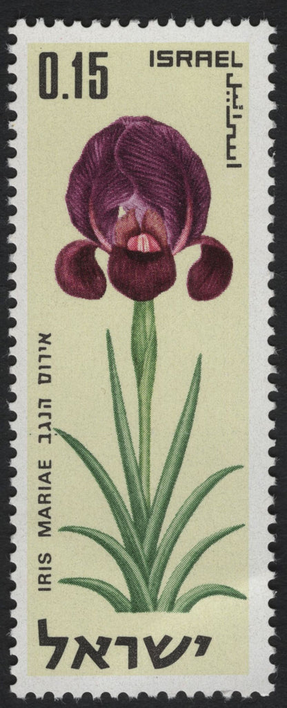 SCG10719 - Israel 1970 Wildflowers Definitive Set – Orchis Laxiflorus, Lupinus Pilosus & Iris Mariae