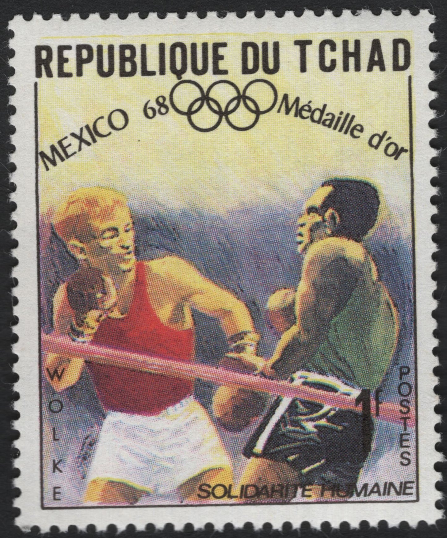 SCG10720 - Chad 1968 Mexico Olympics “Médaille d’Or” Commemorative Set – Dressage, Shooting & Boxing