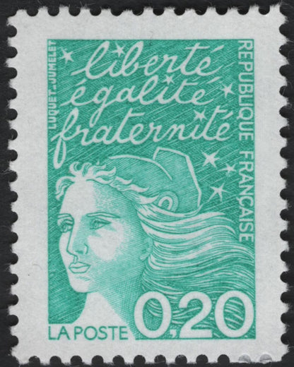SCG10722 - France – Liberté, Égalité, Fraternité “Marianne de Luquet” Definitives (0.10 & 0.20 Values)