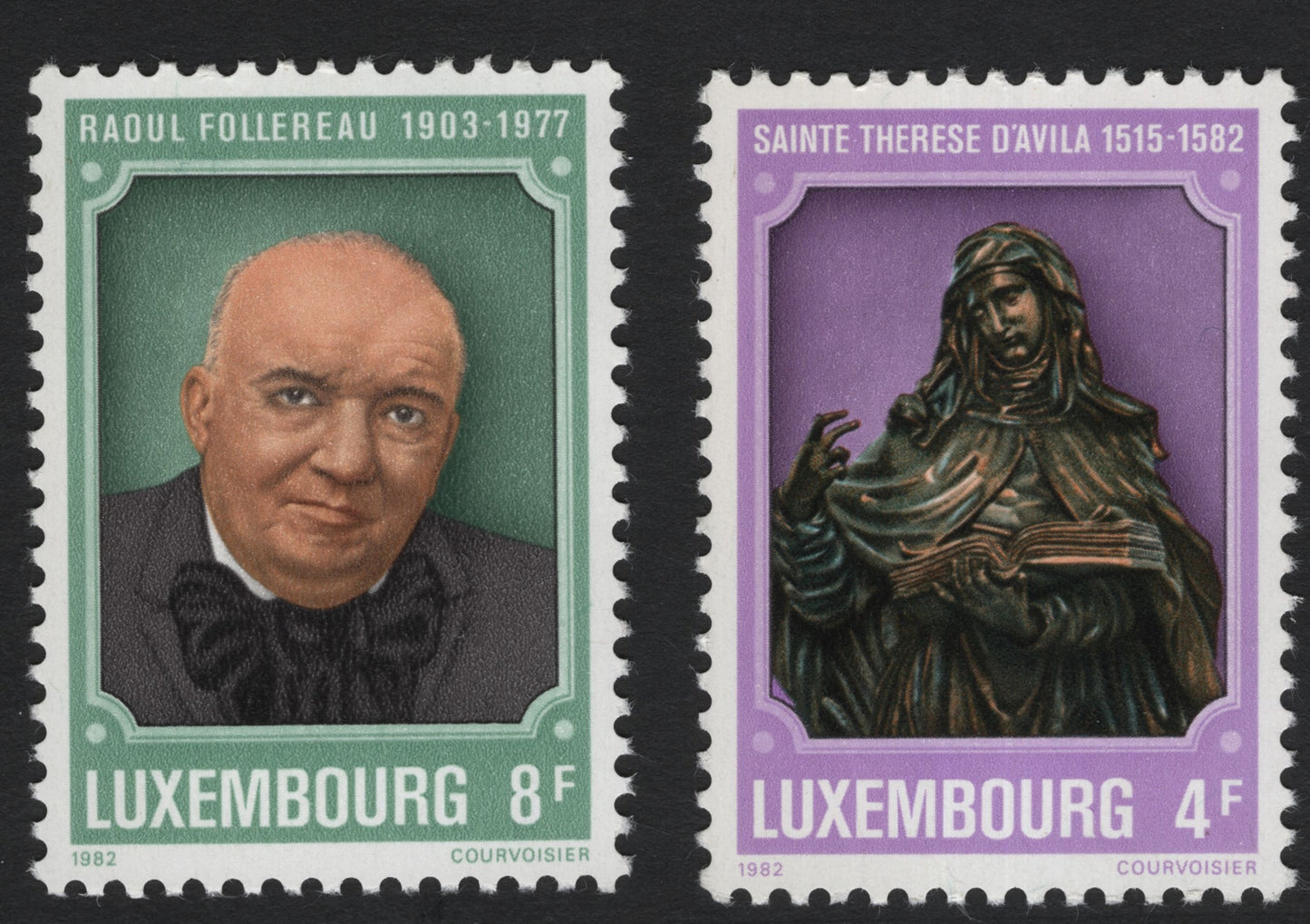 SCG10723 - Luxembourg 1982 Personalities – Raoul Follereau & Saint Teresa of Ávila