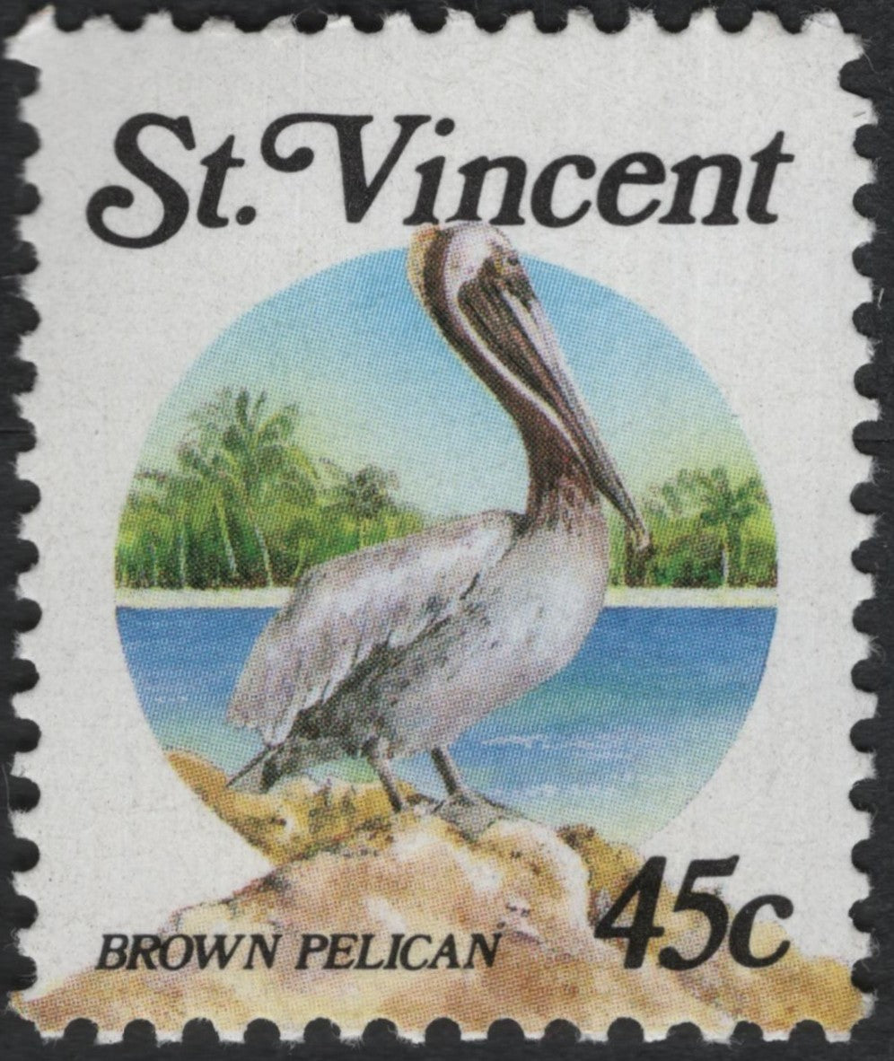 SCG10461 - St. Vincent – Brown Pelican 45c – Wildlife Definitive