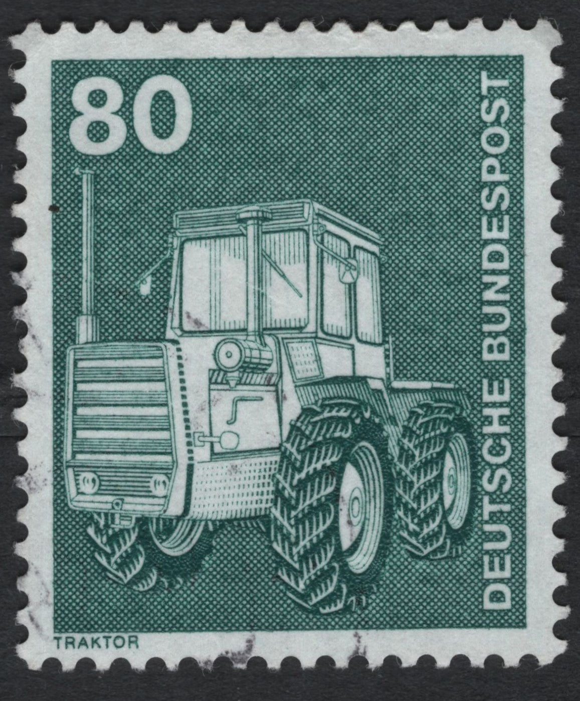SCG10500 - 🇩🇪 Germany – 1980s “Traktor” Definitive (80 Pf) – Deutsche Bundespost