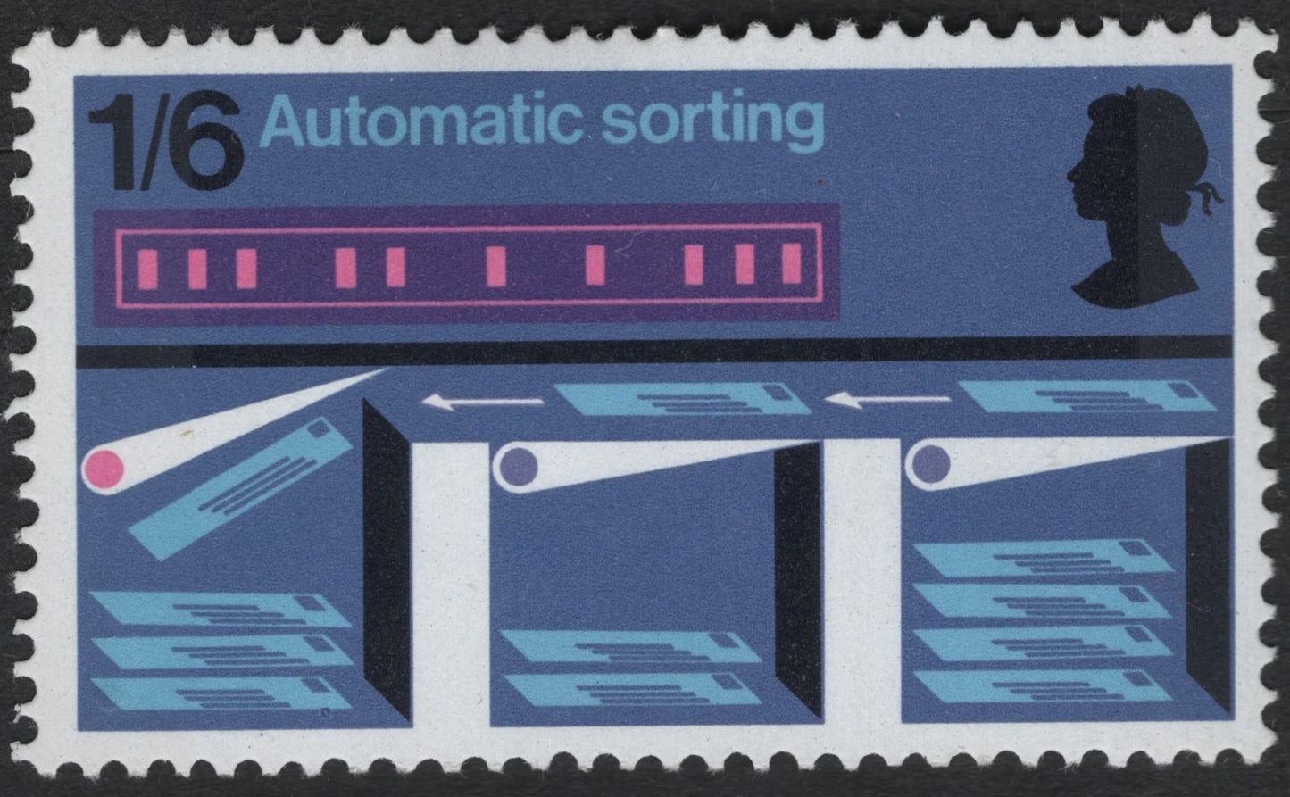 SCG10487 - 🇬🇧 United Kingdom – 1969 “Automatic Sorting” (1/6) – Modern Postal Technology