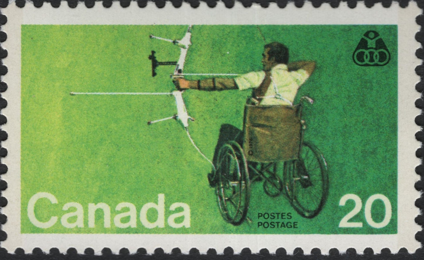 SCG10655 - 🇨🇦 Canada 1979 – Paralympic Archery Stamp (20¢)