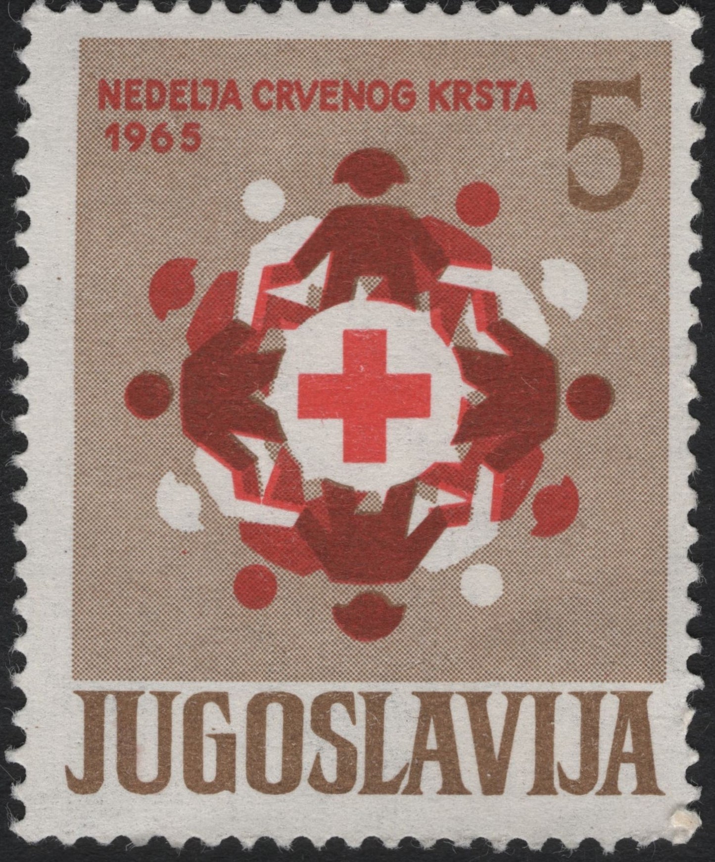 SCG10660 - Yugoslavia 1965 Red Cross Week – 5-Para Commemorative
