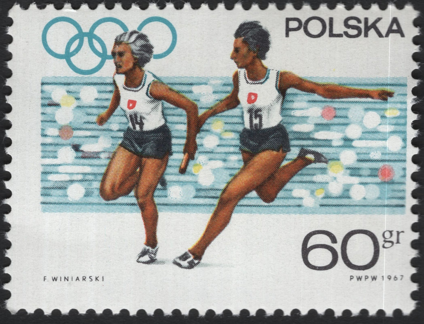 SCG10694 - Poland 1967 – Women’s Relay Athletes, 60 gr Olympic Commemorative