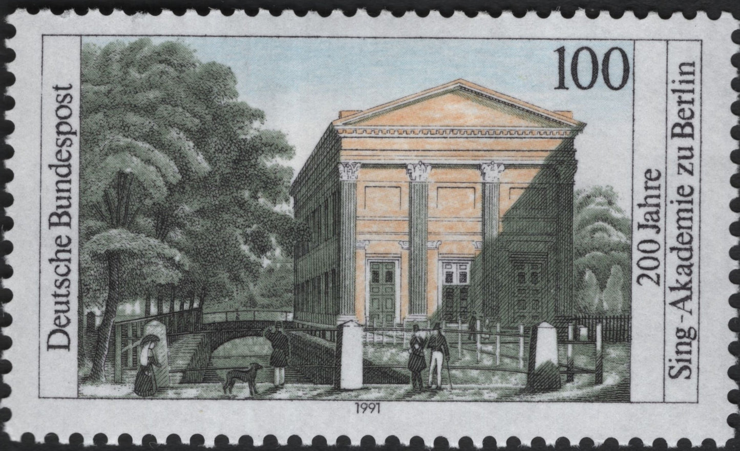 SCG10613 - Germany 1991 – 200 Years of the Sing-Akademie zu Berlin (100 Pf)