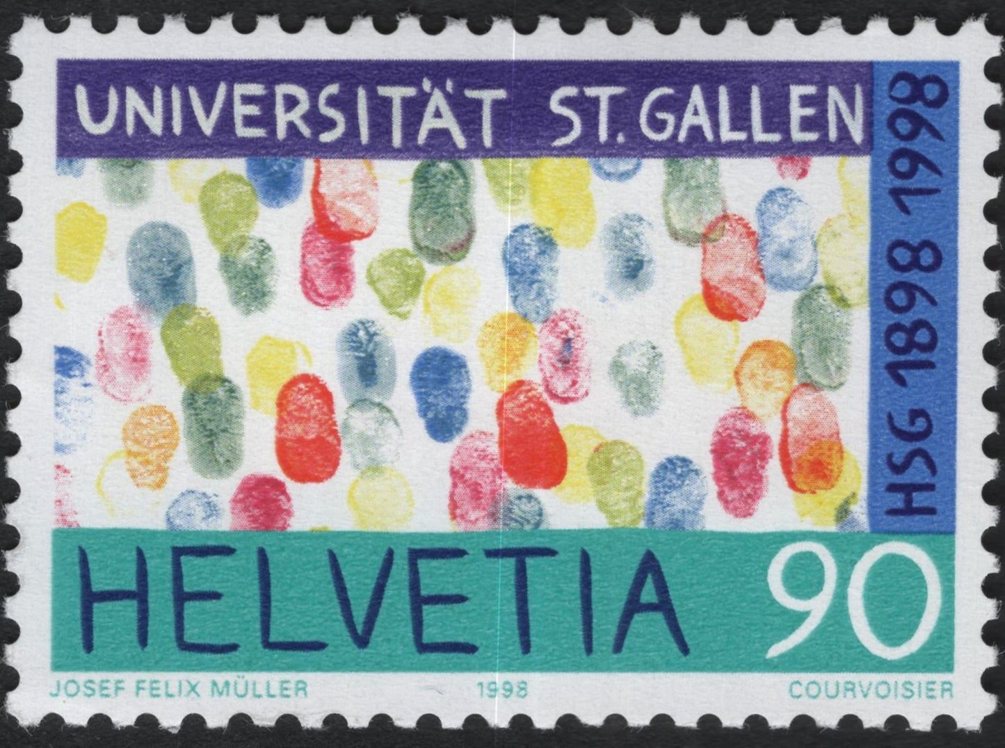 SCG10606 - Switzerland 1998 – University of St. Gallen Centenary 90c Commemorative