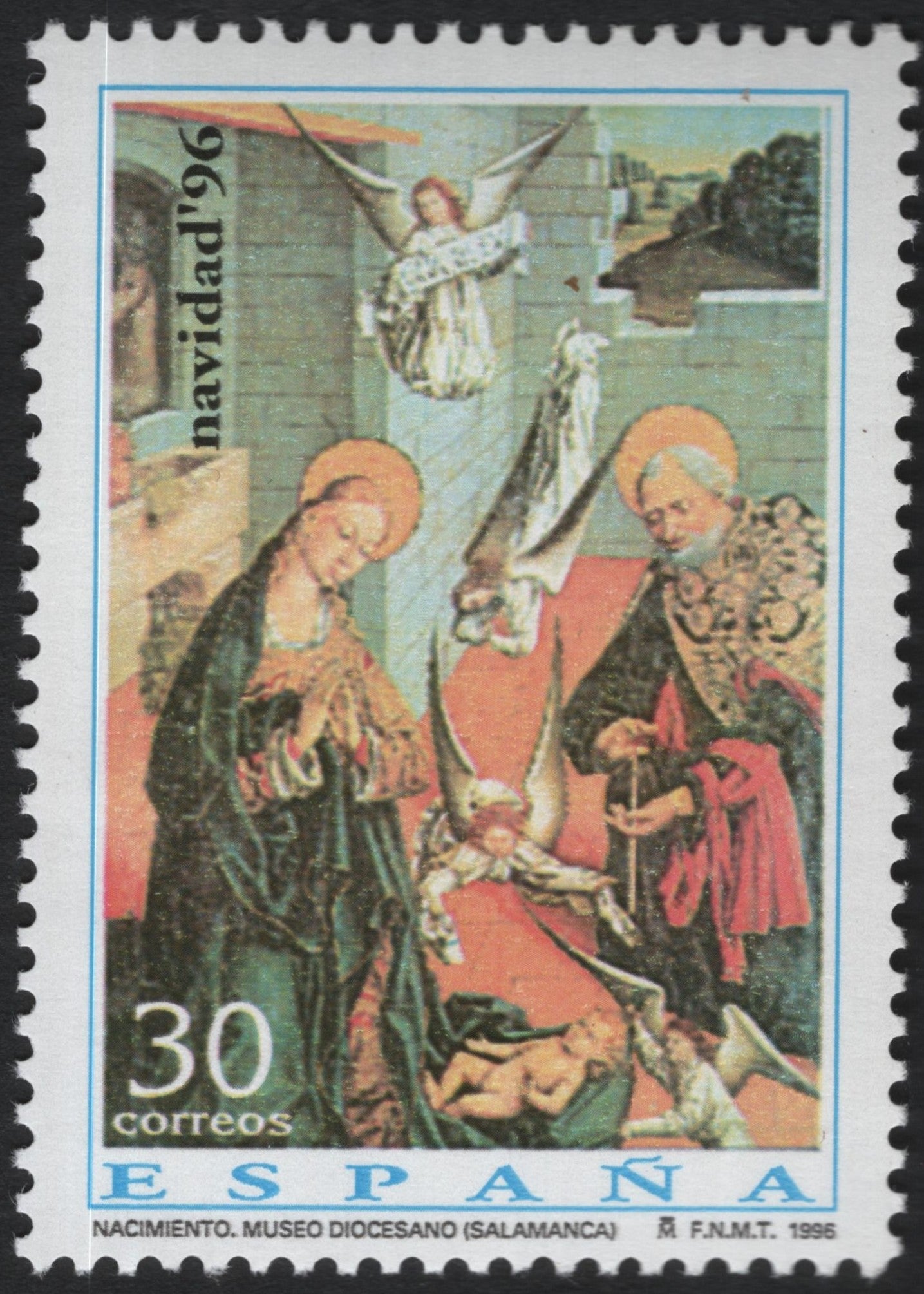 SCG10610 - Spain 1996 “Nativity – Museo Diocesano Salamanca” Christmas 30 Pta Stamp