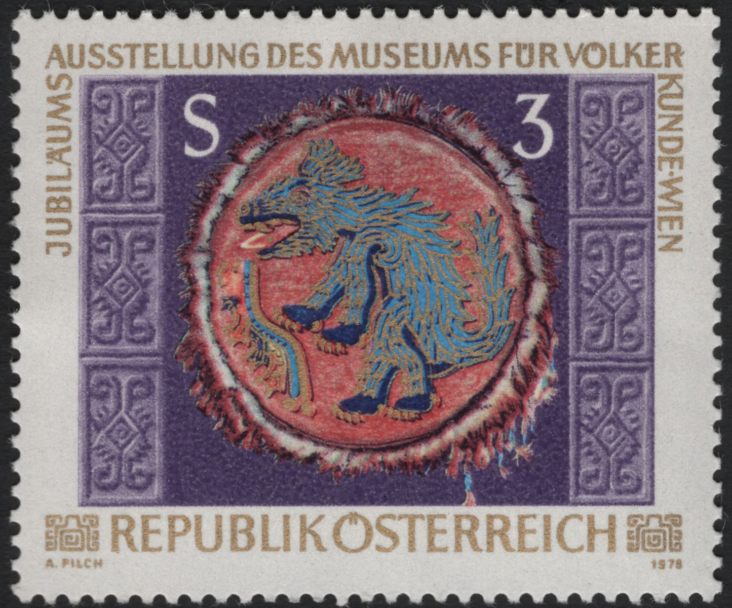 SCG10633 - Austria 1978 – Museum für Völkerkunde Anniversary Stamp (3S)