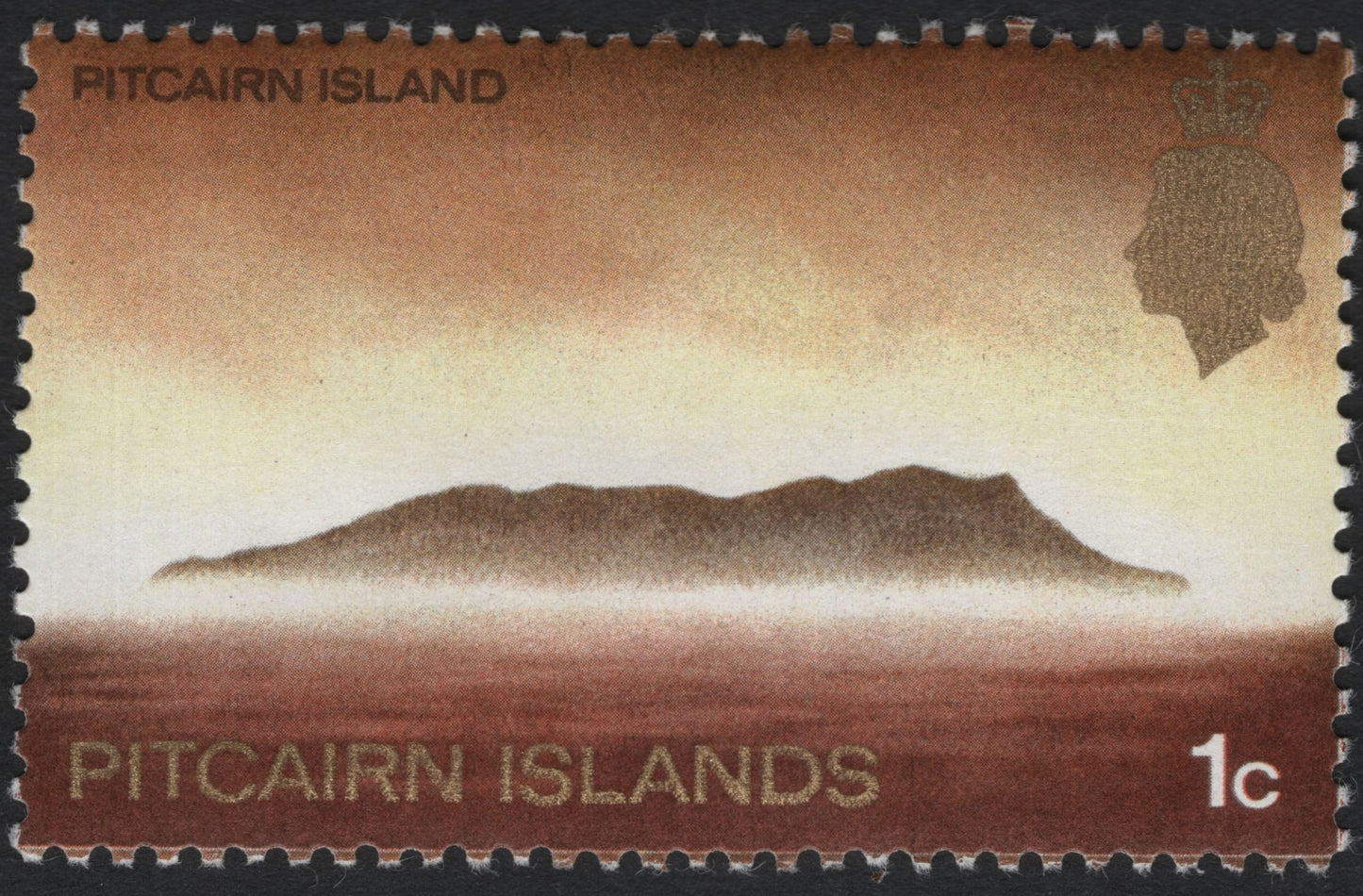 SCG10637 - Pitcairn Islands 1c “Island Silhouette at Dawn”
