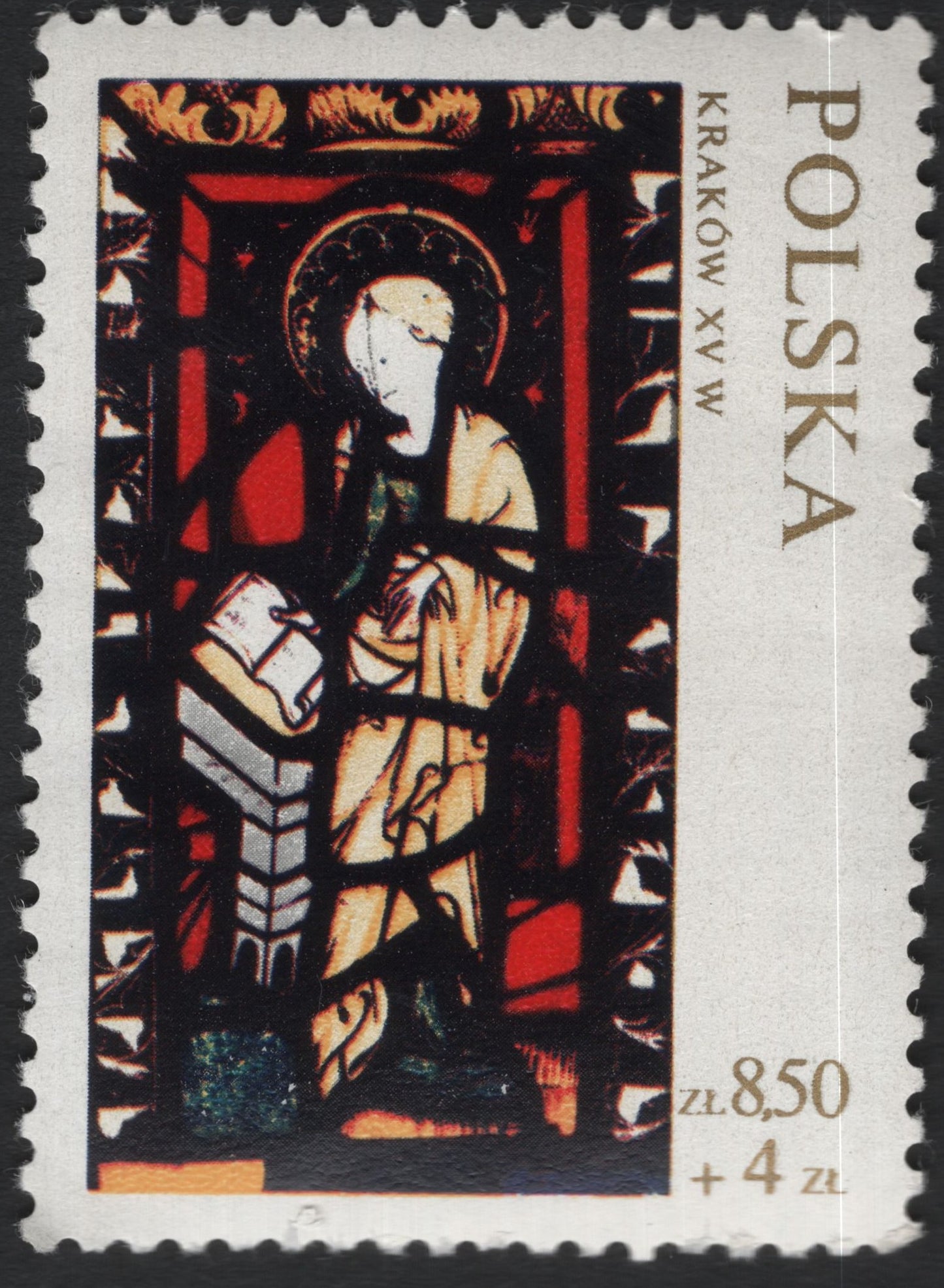 SCG10638 - Poland 1997 Stained Glass from Kraków Semi-Postal (8.50 zł + 4 zł)