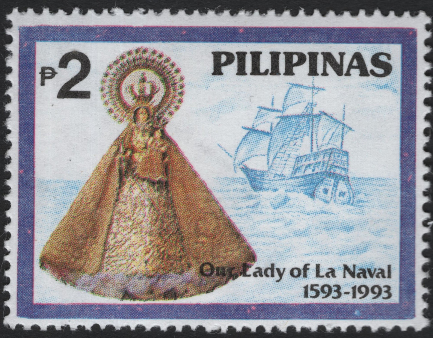 SCG10628 - Philippines 1993 – Our Lady of La Naval 400th Anniversary ₱2 Commemorative